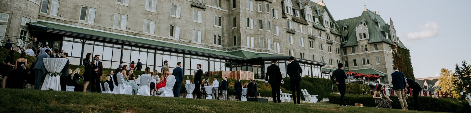 Une photo extérieure de Richelieu a été mise en place pour un mariage